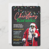 Karaoke Weihnachtsfeier Einladung (Vorderseite)