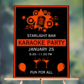 Karaoke Werbeaktion Wall Acrylschild (Neutral)