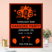 Karaoke Werbeaktion Wall Acrylschild (Hochzeit)