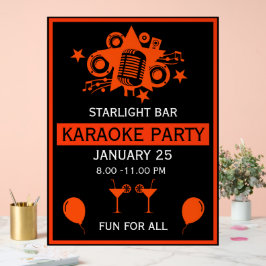 Karaoke Werbeaktion Wall Acrylschild