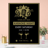 Karaoke Werbeaktion Wall Acrylschild (Hochzeit)