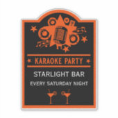 Karaoke Werbeaktion Wall Aufkleber (Vorderseite)