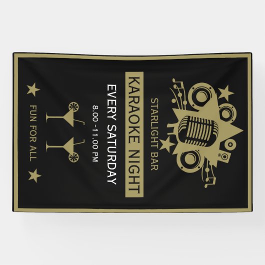 Karaoke Werbeaktion Wall Banner (Horizontal)