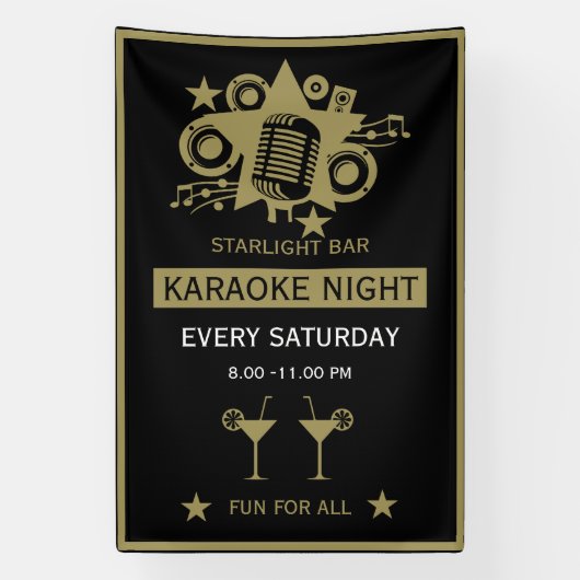 Karaoke Werbeaktion Wall Banner (Vertikal)