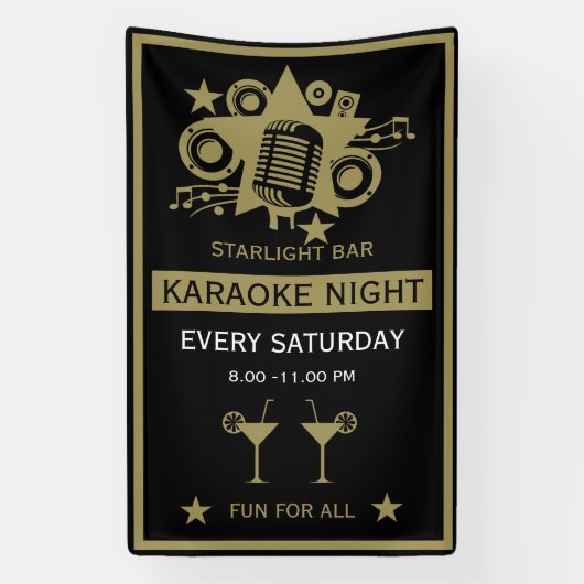 Karaoke Werbeaktion Wall Banner (Vertikal)