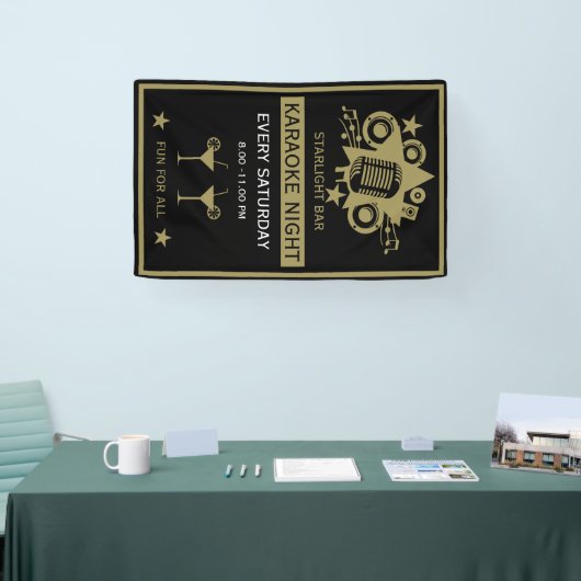 Karaoke Werbeaktion Wall Banner (Messe)