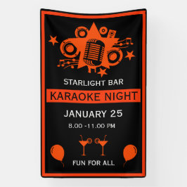 Karaoke Werbeaktion Wall Banner