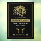 Karaoke Werbeaktion Wall Fensteraufkleber (Blatt 3)