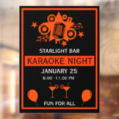 Karaoke Werbeaktion Wall Fensteraufkleber (Blatt 2)