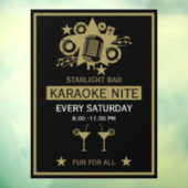 Karaoke Werbeaktion Wall Fensteraufkleber (Blatt 3)