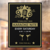 Karaoke Werbeaktion Wall Fensteraufkleber (Blatt 2)