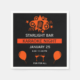Karaoke Werbeaktion Wall Serviette