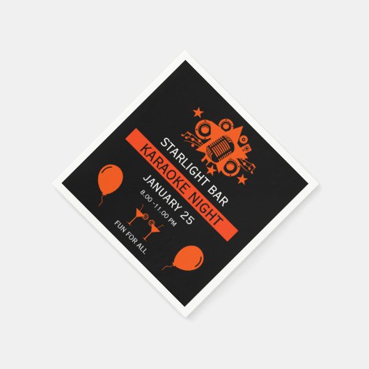 Karaoke Werbeaktion Wall Serviette (Ecke)