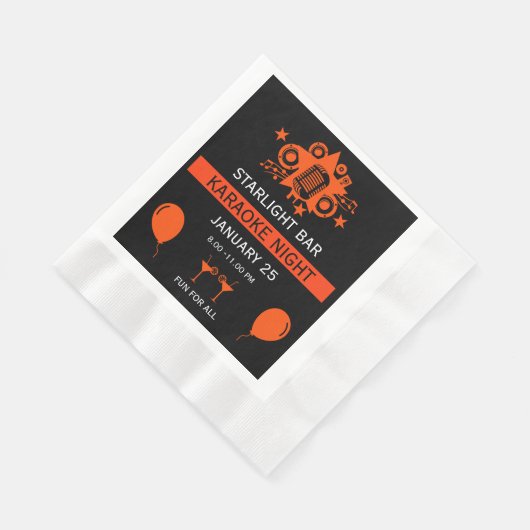 Karaoke Werbeaktion Wall Serviette (Ecke)