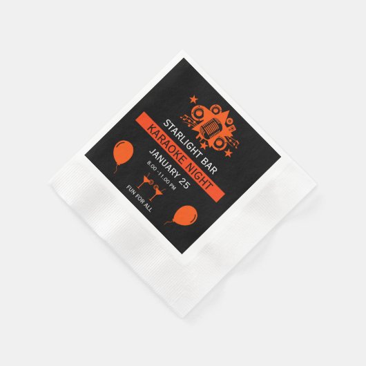 Karaoke Werbeaktion Wall Serviette (Ecke)