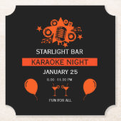 Karaoke Werbeaktion Wall Untersetzer (Vorderseite)