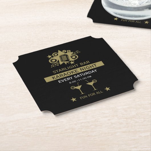 Karaoke Werbeaktion Wall Untersetzer (angewinkelt)