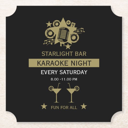 Karaoke Werbeaktion Wall Untersetzer (Vorderseite)