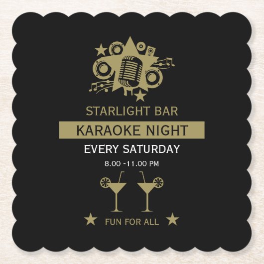 Karaoke Werbeaktion Wall Untersetzer (Vorderseite)