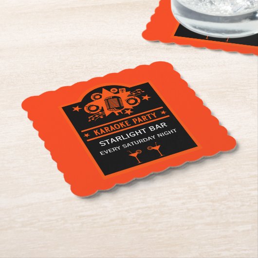 Karaoke Werbeaktion Wall Untersetzer (angewinkelt)