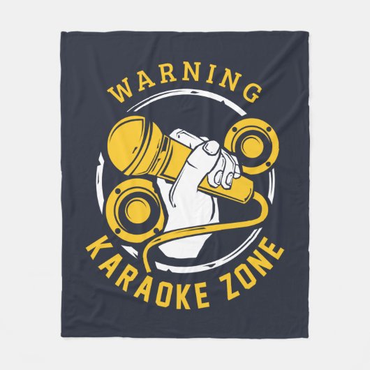 Karaoke Zone Singer Musiker Fleecedecke (Vorderseite)