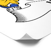 Karas Familienwappen Poster (Ecke)