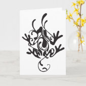 Karas Frog Karte (Gelbe Blume)