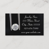 Karat-Diamant-Visitenkarte des Visitenkarte (Rückseite)