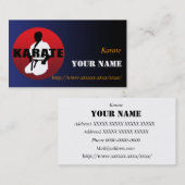 KARATE 01 VISITENKARTE (Vorne/Hinten)