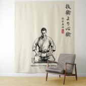 Karate 5. Gebot - Mentalität über Technik Wandteppich (Beispiel)
