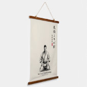 Karate 5th Precept  - Mentality Over Technique Wandteppich Mit Holzrahmen (Gewinkelt)