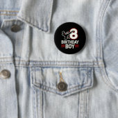 Karate 8 Birthday Boy Button (Beispiel)
