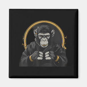 Karate Affe Judo Taekwondo Kickboxen Mma Affe Magnet