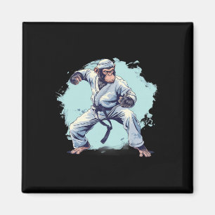 Karate-Affe Kampfsport Kickboxen Judo Mma-Affe Magnet