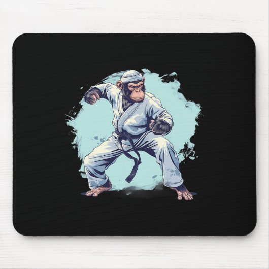 Karate-Affe-Märtyrer Kunst Kickboxen Judo Mma-Affe Mousepad (Vorne)