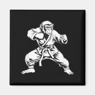 Karate-Affe Taekwondo Kickboxen Mma Judo Affe Magnet