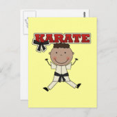 KARATE - Afrikanisch-Amerikanische Kinderhemden un Postkarte (Vorne/Hinten)