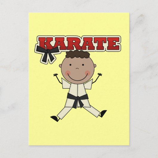 KARATE - Afrikanisch-Amerikanische Kinderhemden un Postkarte (Vorderseite)