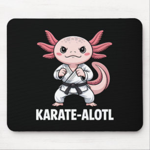 Karate-alotl Axolotl Mousepad