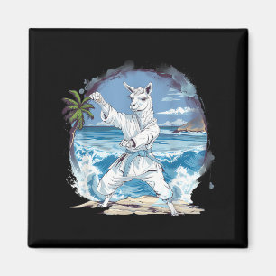Karate Alpaka Wellen Jiu-Jitsu Lama Taekwondo Magnet