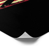 Karate American Flag Martial Arts Poster (Ecke)