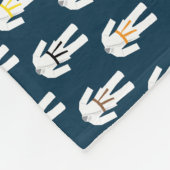 Karate Anzugs Pattern, japanische Kampfkunst Fleecedecke (Ecke)