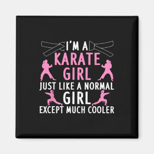 Karate Art for Girls Karate Black Belt Marti Magnet