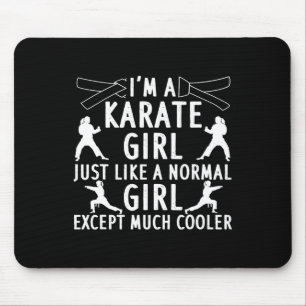 Karate Art for Girls Karate Black Belt Marti Mousepad
