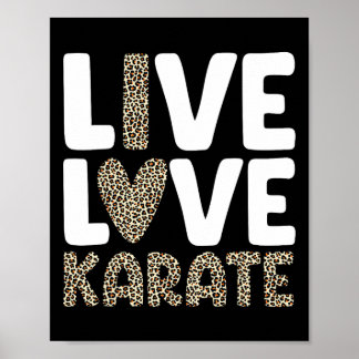 Karate Art for Men Women Kinder Kampfkunst Black B Poster