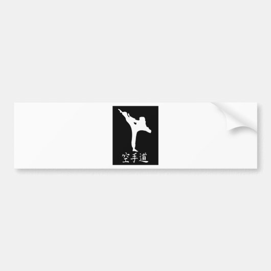Karate Autoaufkleber (Vorne)