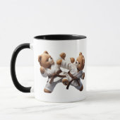Karate-Bär in Kimono. Tasse (Links)