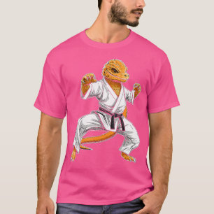 Karate Bartded Dragon Martial Arts Taekwondo Kickb T-Shirt
