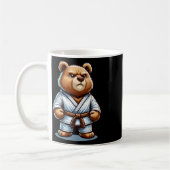 Karate Bear Martial Art Brown Bear Kaffeetasse (Links)