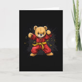 Karate Bear With Power And Precision For Kids Karte (Vorderseite)